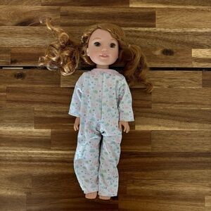 American Girl Wellie Wishers Doll w/pajama